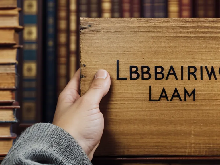 Detailaufnahme einer Hand, die einen gelben Karteikasten berührt, vor dem Hintergrund alter Bibliotheksbücher.