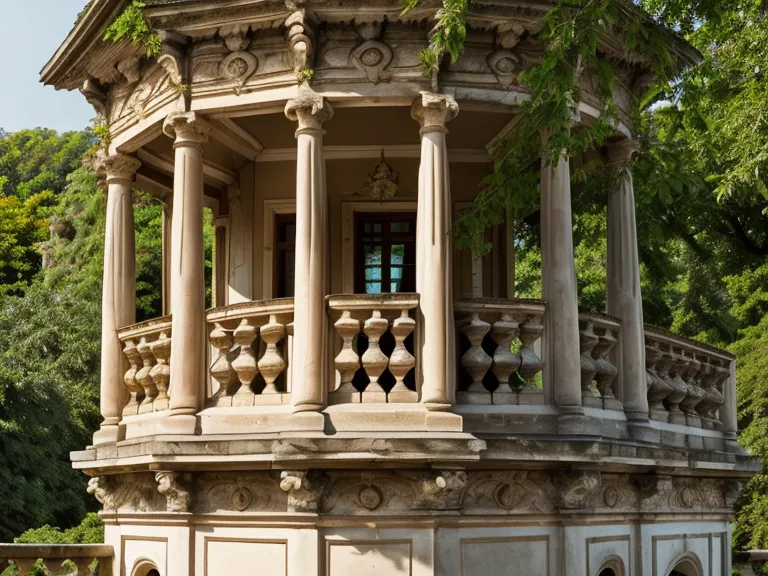 Blick aus einer Potsdamer Wohnung auf den sommerlichen Park Sanssouci.